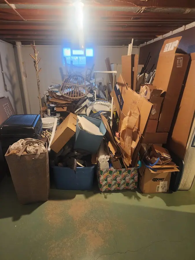 Roll-off dumpster container at job site for Construction Dumpster Rental in Morrow